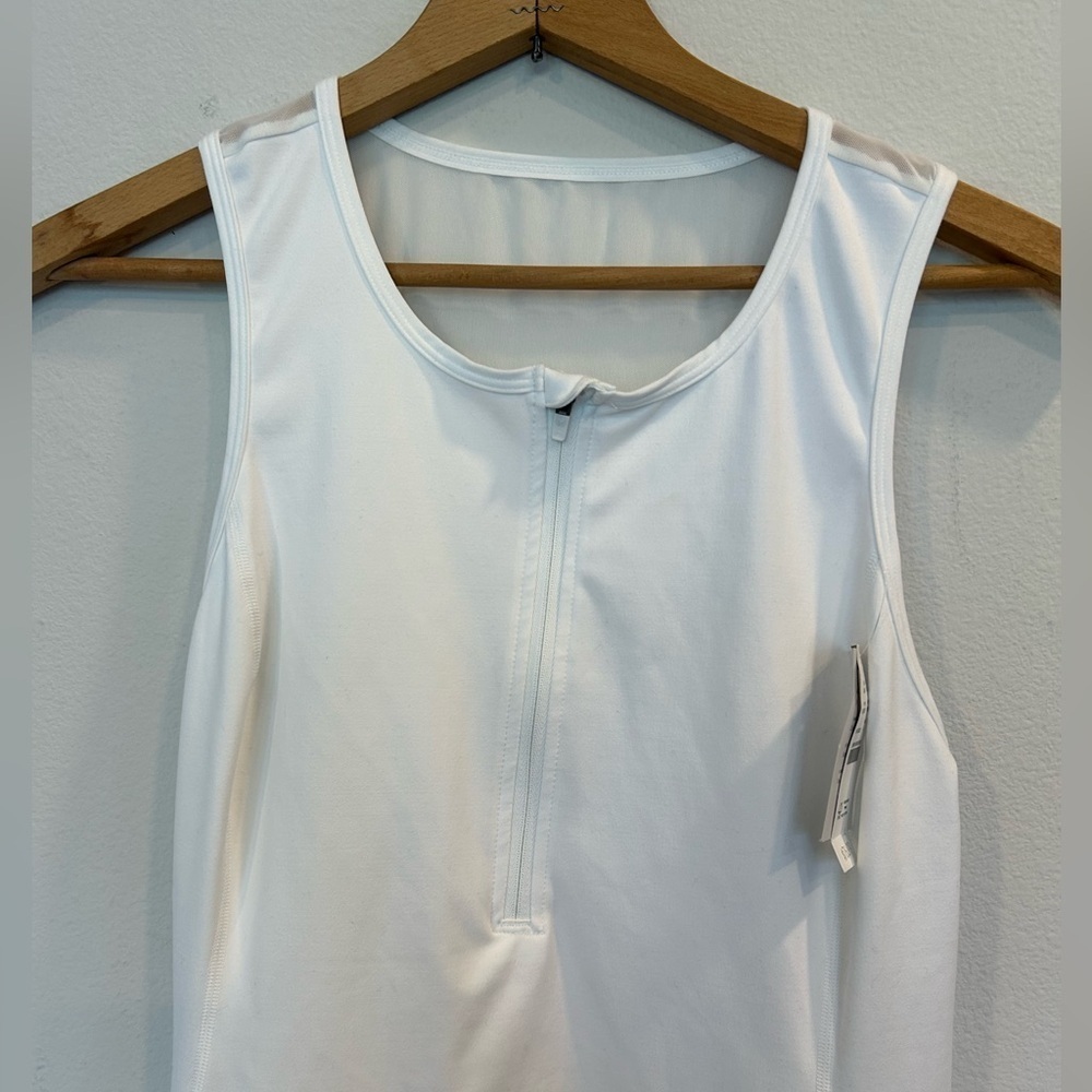 J.Crew White Active Tennis Dress Athletic Mini Sleeveless NWT Large - Picture 6 of 8